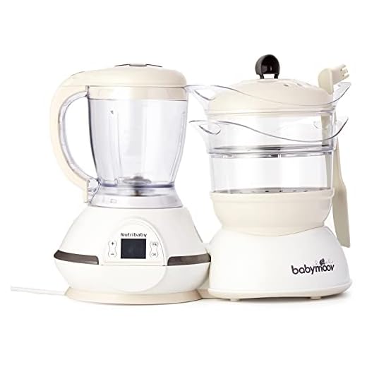 Babymoov procesador de alimentos para bebés Nutribaby classic, color crema