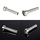 Qiilu Motorrad Schalldämpfer Universal Motorrad Schalldämpfer Schalldämpfer Deflektor Einsatz DB Killer kompatibel mit 35mm / 42mm / 45mm Auspuffrohr Silber (42mm)