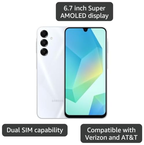 Image of SAMSUNG Galaxy A16 4G LTE (128GB + 4GB) International Model SM-A165F /DS Factory Unlocked 6.7 inch Dual Sim 50MP Dual Cam (Case Bundle) (Gray)