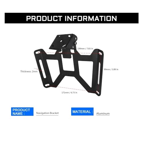 Support de Navigation pour Moto Ninja 1000 Structure CNC Durable