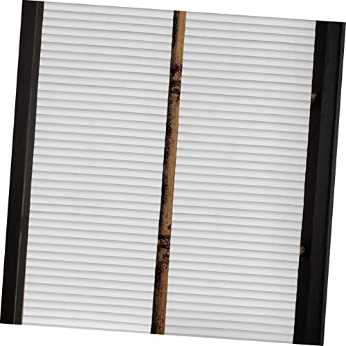 Película estática para ventana con patrón de persianas blanca miniatura 6