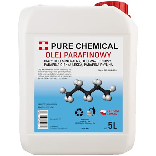 CHOSA Olio di paraffina 5L - Paraffina liquida - Impregnazione universale - Conservazione del legno, mobili, terrazze, pavimenti e gazebo - Protezione profonda - Aspetto naturale