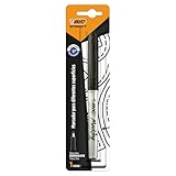 BIC, Marcador Permanente con Grip, Marca Diferentes Superficies, Punto Grueso, Marking, Tinta Color Negro, 1 pieza