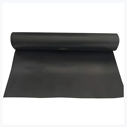 Image HDPE Pond Liner Black Pond Skins Waterproof 0.2Mm Large Fish Gardens Pools Membrane for Small Ponds Fish Ponds Streams Fountains Water Garden Koi Ponds