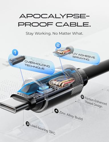 Image of LISEN USB C Cable Charger Type C (10FT,100W) Soft Silicone USBC to USBC for Switch 2 iPhone 16 Pro Max Charger Cord, iPhone 15, MacBook Pro /Air, iPad Pro /Air, Samsung S25, Black (Pack of 2)