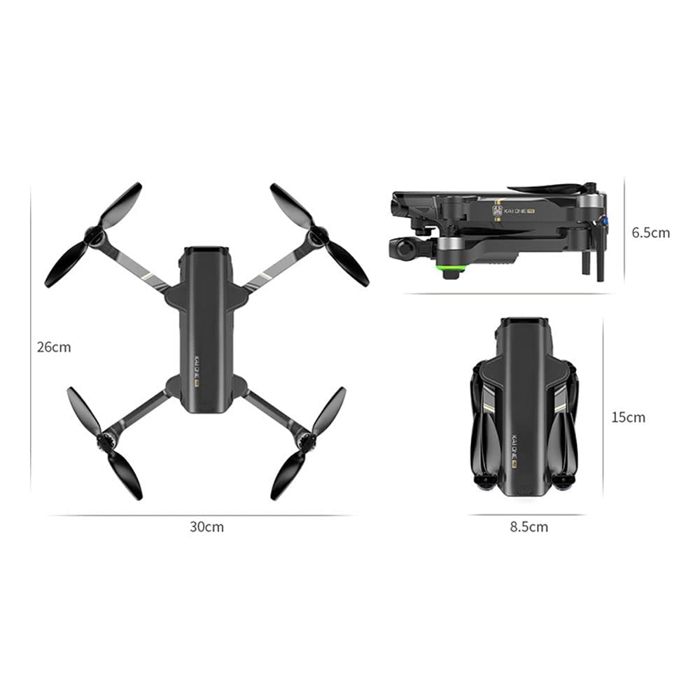 Quadcopter GPS Składane drony z kamerą 8K HD – Odległość zdalnego sterowania 1,2 km – Silniki bezszczotkowe Dron EIS Anti-Shake 5G FPV dla dorosłych
