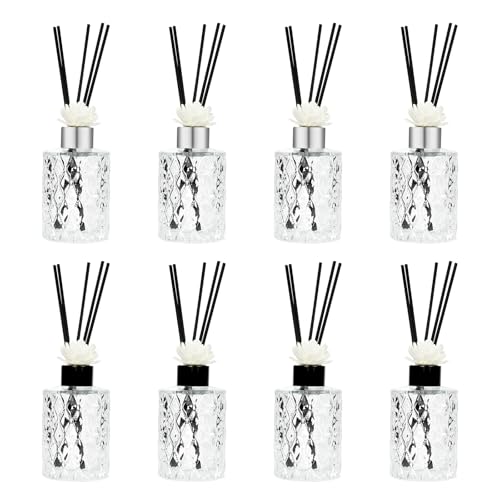 Set de 8 difusores de varillas vacíos de vidrio 150ml miniatura 1