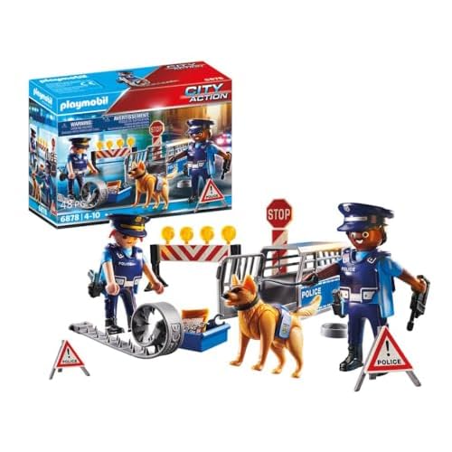 PLAYMOBIL City Action 6878 Polizei-Straßensperre, Ab 5 Jahren