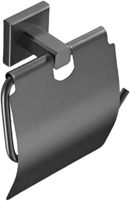 Bathroom Hardware Set, Bathroom Accessories Set with Towel Bar, Towel Rack, Robe Hooks, Towel Ring, Triangle Basket (Dark Gray),Towel Ring