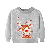 [HongzyFirm] クリスマス セーター キッズ ベビー服 可愛い 面白い プルオーバー 女の子 男の子 韓国 男女兼用 子供服 ノルディック柄 インナー トップス ニット 防寒 厚手 長袖 春秋冬 ニットセーター 子供 丸首 暖かい 新年 プレゼント