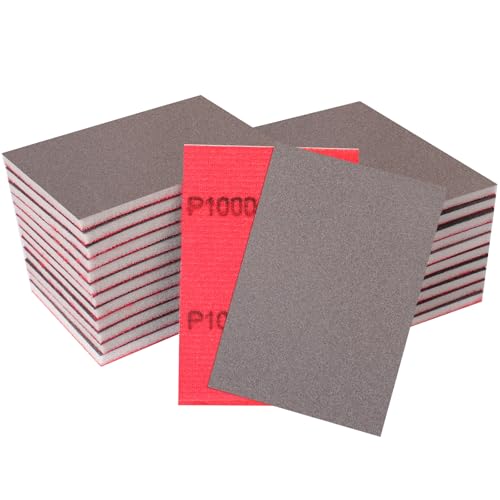 STEBRUAM 24 Esponjas de Lijado,Grano 1000(70x100mm)