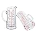 Ackers Glass Measuring Cup 5 Oz/150ml Shot Glass Measuring Cup with V-Spout,Insulated handle