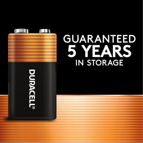 Duracell Coppertop 9V Battery, 6 Count (Pack of 1), 9 Volt with Long-Lasting Power, All-Purpose Alkaline 9V Battery for Household and Office Devices - 2