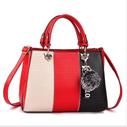 ASDFGH Handbags for Women with Multiple Internal Pockets in Pretty Color Combination (Color : A)