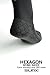 Neoprene Water Fin Sock Diving Wetsuit Thermal Beach Sock Anti Slip Flexible for Snorkeling Surfing Kayaking Swimming Sailing (3MM Black, M)