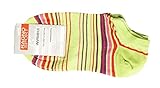  RAGNO Calzino basso donna SPORT pariscarpa fantasmino corto cotone articolo 09087P INVISIBILE COTONE STRETCH, VER Verde acido con righe, 36