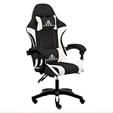 Silla Gamer, Silla de Juegos de computadora, Respaldo ergonómico y Ajuste de Altura reclinable, balancín Giratorio con...