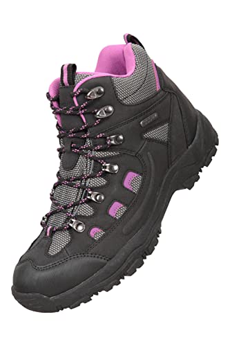 Mountain Warehouse Adventurer Womens Waterproof Boots - Durable Hiking Shoes, Breathable, Synthetic Upper, Mesh Lining, Cushioned Footbed - Ideal for Walking & Trekking, Black, Womens Shoe Size 4 UK - Image 6
