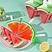Watermelon Shape Popsicle Molds, Ice Pop Plastic Molds 6 Cavities, Ice Cream Pop Mold, Plastic Popsicles Molds, DIY Ice Pop Molds With Sticks