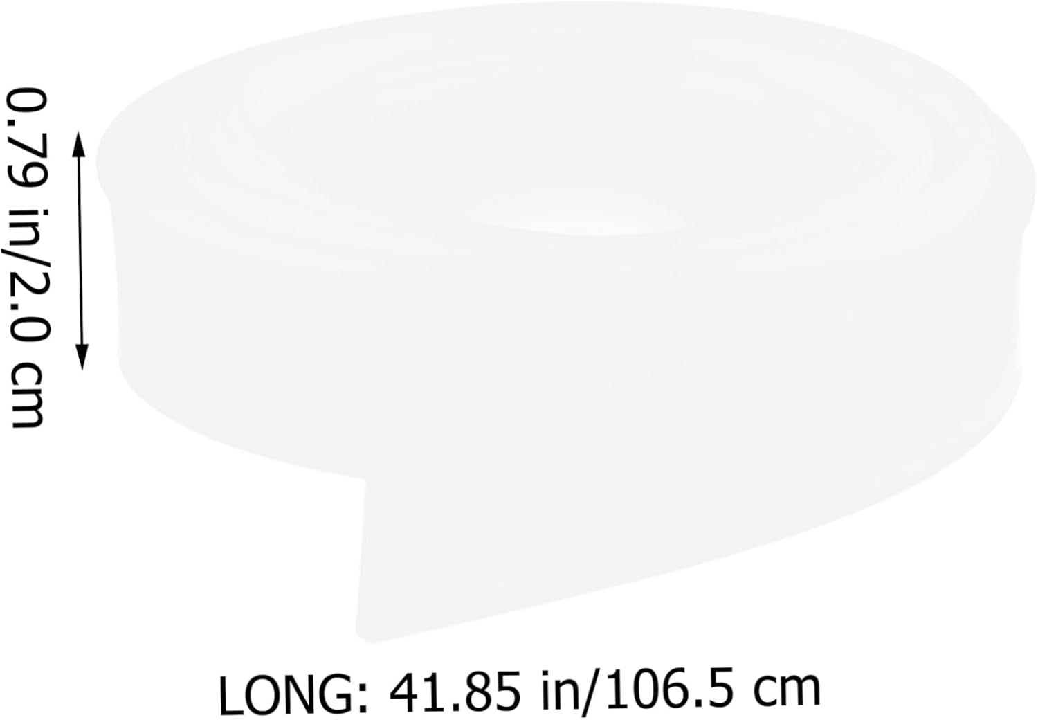 Squeegee Replacement Flexible Cleaner Strip for and Floors Easy to Install Space-Saving Design for Home and Commercial Use image 2