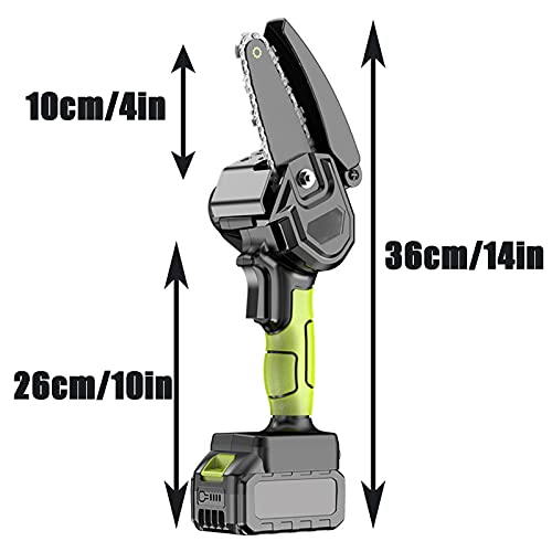FJB Akku KettensäGe,Mini Akku Kettensage 4 Zoll Kettensage Elektro Geeignet Zum Beschneiden Von BäUmen Und Zum… – Bild 8