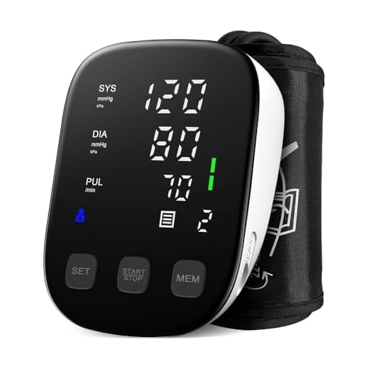 Blood Pressure Monitor Automatic Blood Pressure Machine with Large Display-Upper Arm Blood Pressure Monitors For Home Use Accurate BP Monitor Machine Adjustable Cuff 9"-17"/Easy to Read/2 Power Supply