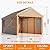 SANWAY 10'x20' Heavy Duty Carport with Removable Sidewalls & Doors, Portable Garage with Roll-up Ventilated Windows, Beige