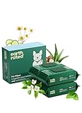 Earth Rated Pet Wipes for Dogs and Cats, Hypoallergenic, 3-in-1 Cleaning, Deodorizing and Hydrating, for Grooming Paws, Body and Butt, New White Tea and Basil Scent, 400 Count