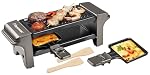 Bestron – Bestron Raclette für 1 bis 2 Personen, Mini Tischgrill mit z