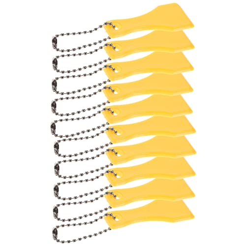 HOMSFOU 10pezzi Raschietto Appendibile Strumento Lotteria Carte Etichette Adesivi Pellicole Anello Portachiavi Utilizzabile Senza Graffiare