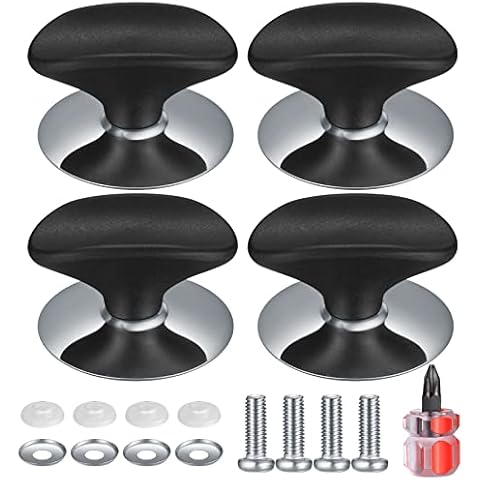 4 Packs Universal Pot Lid Replacement Knobs, Kitchen Cookware Lids Handles Knobs, Saucepan Holding Grip Lids Cover Knobs for Casserole Kettle Pot Pan Saucepan Lid Handles Knobs Cover