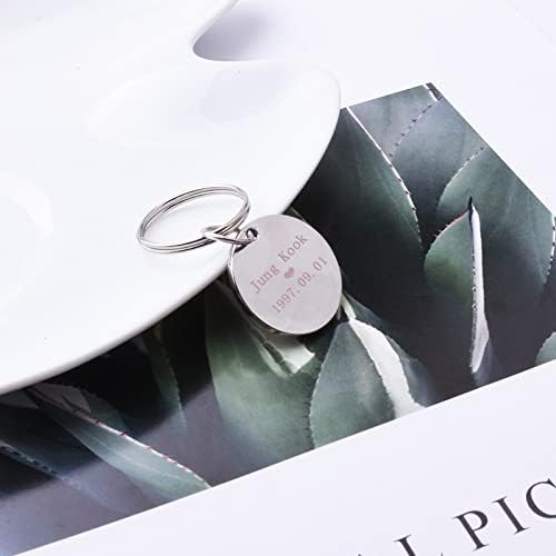 Miniatura 3 de Llavero BTS Bangtan Boys Army Jewelry of Lover Fans regalo ARMY Bangtan Boys llave de acero inoxidable regalo de cumpleaños