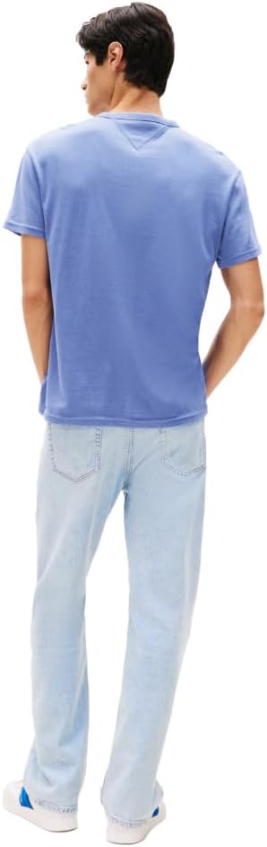 Tommy Jeans Mens Short Sleeve Cotton T-Shirts with Basketball Graphic - Image 4