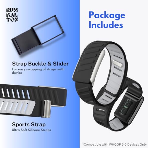 Image of Premium Sports Strap for Whoop 5.0 - One & Peak 2025 Released Band Replacement Strap Accessory | Ultra Soft Felt | Sweat Resistant, Silicone Band for Fitness, Workouts (Device Not Included)