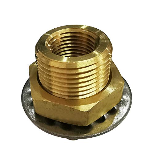 Legines 43188-261843 Brass Pipe Fitting, Bulkhead Coupling Tank Fitting thumb #4