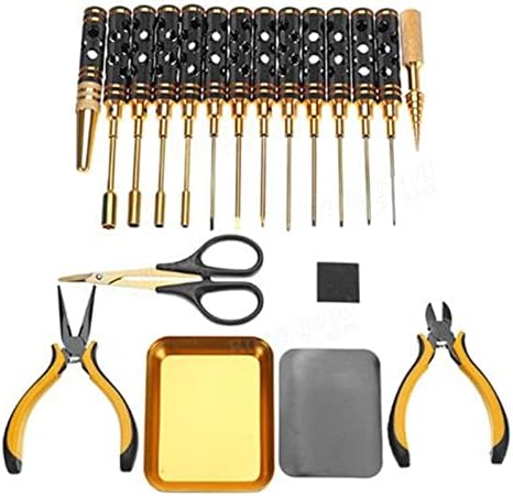 18pcs Screwdriver Repair Tool Combination Hex Screwdriver Repairing Hand Tool For DIY Toy Model RC Quadcopter Drone