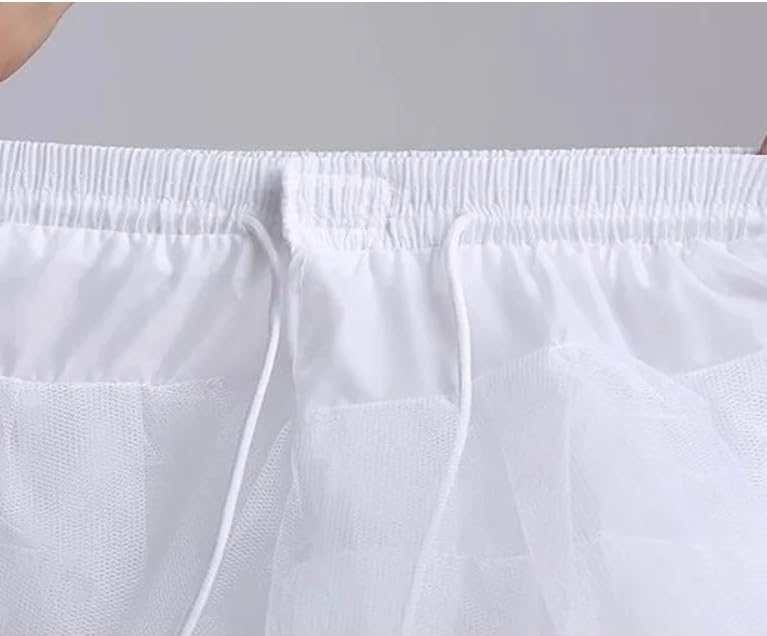 3-layer white crinoline petticoat for short dresses and gowns - Crinoline underskirt for girls4