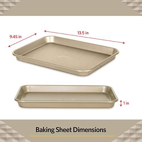 Glad Premium Nonstick Cookie Sheet – Heavy Duty Baking Pan with Raised Diamond Texture, Small