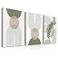 Beige Green Framed
