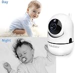 HelloBaby Baby Monitor, vidéo baby Monitor avec caméra à distance Pan-Tilt-Zoom, 3.2 écran, vision nocturne infrarouge, audio à deux voies, affichage de la température, intelligent VOX Mode