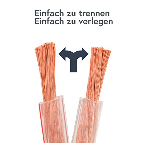 DCSK 20m - 2x4mm² cavo per altoparlante rame puro