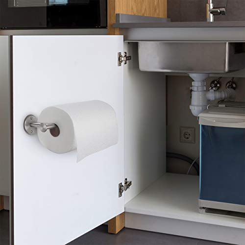 Paper Towel Holder Wall Mount - Under Cabinet Paper Towel Holders - Anti-Rust, Mounts On Wall Or Cabinet, Vertically Or Horizontally, Durable, Premium Elegant Design- Quick And Easy Installation #TOP3