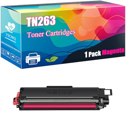 TN263 Toner Cartridges Compatible with Brother HL-L3270CDW DCP-L3551CDW MFC-L3750CDW MFC-L3770CDW Printers, High-Yield Ideal for High-Volume Printing (Magenta)