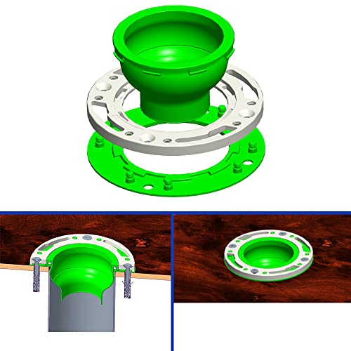 Universal Toilet Flange Repair Kit Closet Flange,Fits 4 Inch Waste Lines Or Drain Pipe,Comprehensive Seal,No More Pipeline Gas Leakage #TOP4
