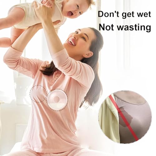 Milchauffangschalen Stillen, 2 Stück Muttermilch Auffangschale, Aufbewahrungsbecher, Wiederverwendbar Auffangschale, BPA-frei, Brustschalen Set Milch Auffangen Brust, transparent