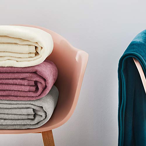 Ibena Porto Sofaschoner 75x200 cm - weich, strapazierfähig & maschinenwaschbar, Sofaschutz Taupe einfarbig