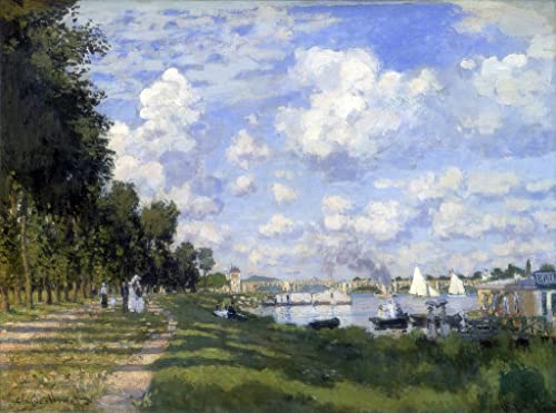 Affiches d'illustration Claude Monet, art mural La Marina d'Argenteuil 60x90cm