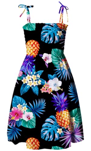 Image of Cromoncent Matching Hawaiian Outfits for Family, Dad and Son Matching Luau Beach Tropical Shirts Mommy Daughter Tropical Sets