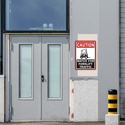 Panneau d'avertissement pour chariot élévateur en aluminium résistant aux intempéries