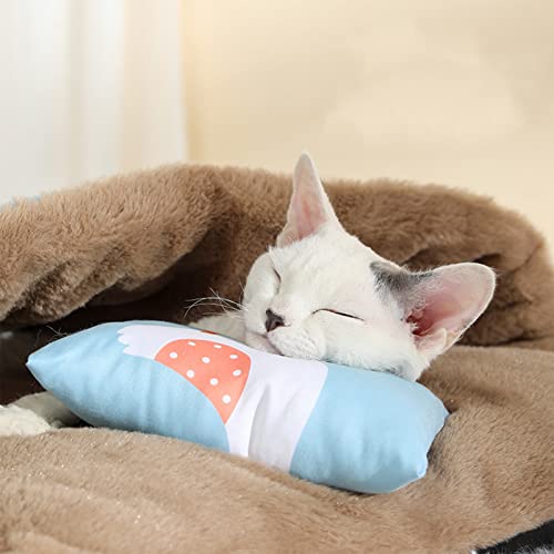 Saco De Dormir Para Gatos Premium Estilo Japonês, Com Colchão De Cama Removível Para Gatos De Estima